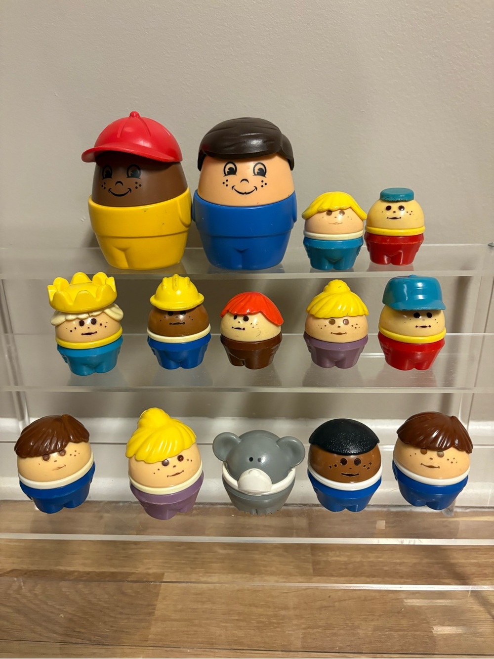 Vintage Fisher Price Little Tikes Toddle Tots Lot Chunky People Figures